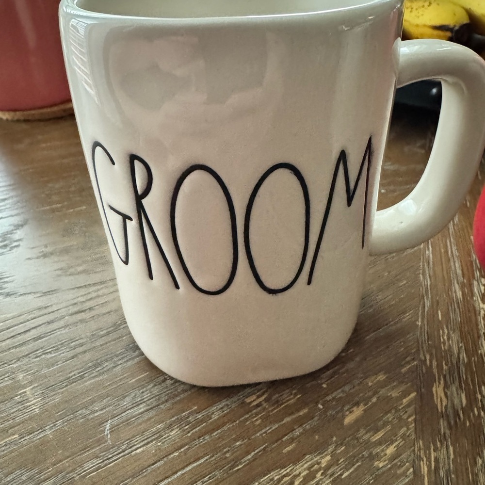 Rae Dunn White Ceramic Coffee Mug